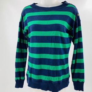 LRL Stripped Long Sleeve Knit Pullover Sweater 0119